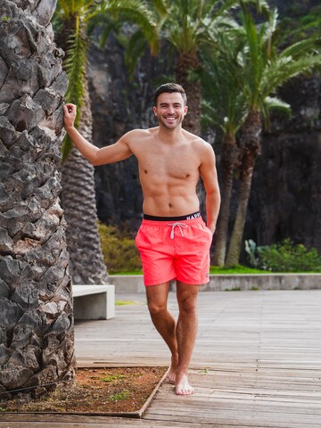 Happy Shorts Swimming shorts 'Double Waistband' in Red