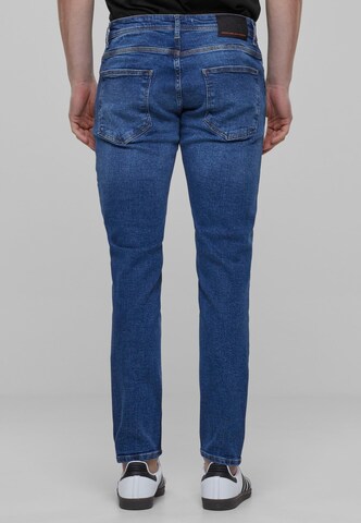 2Y Premium Tapered Jeans in Blau