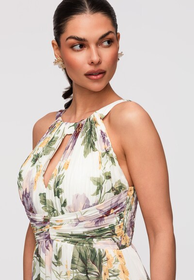 Ombre Robe de soirée 'LA-OM-DLR346' en vert / violet clair / blanc, Vue avec produit