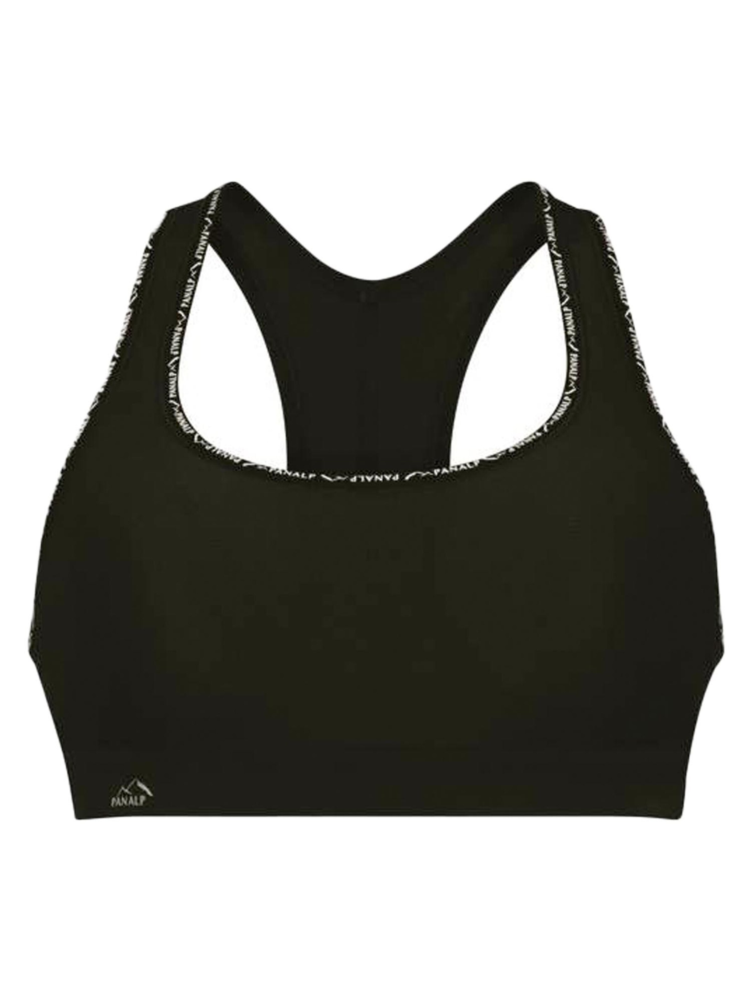 ANITA Minimiser Bra 'Pan Alp Sport' in Black: front
