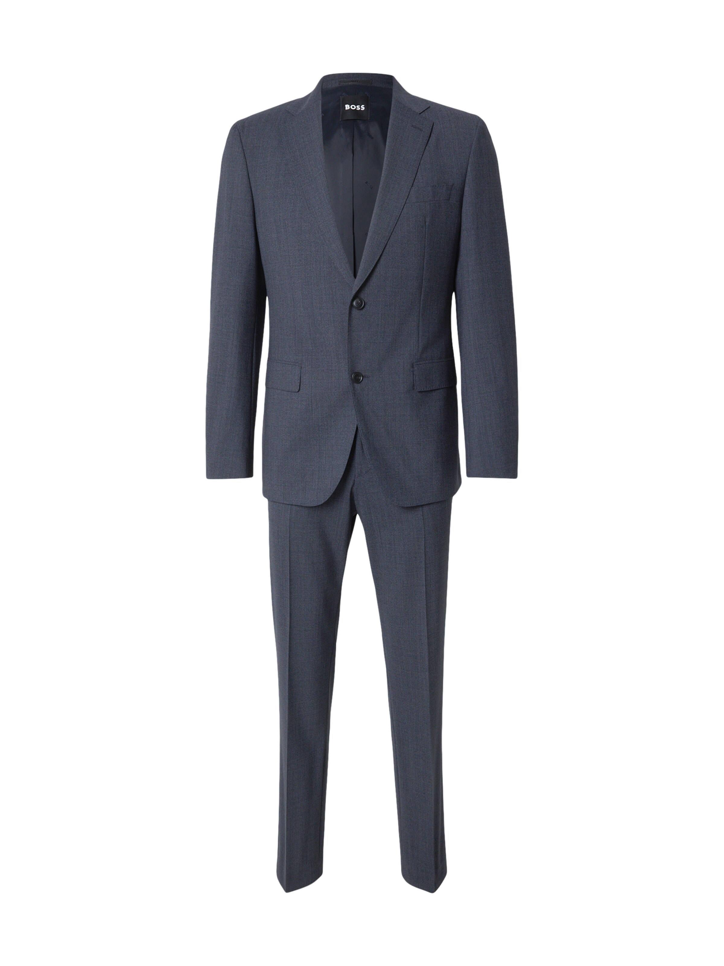 Regular Costum de la BOSS pe albastru: față