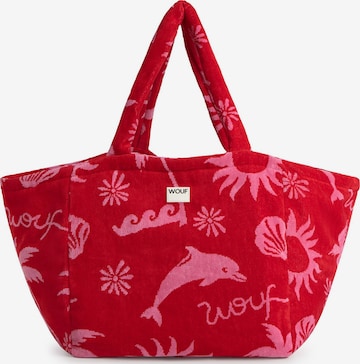 Cabas 'Terry' Wouf en rouge : devant