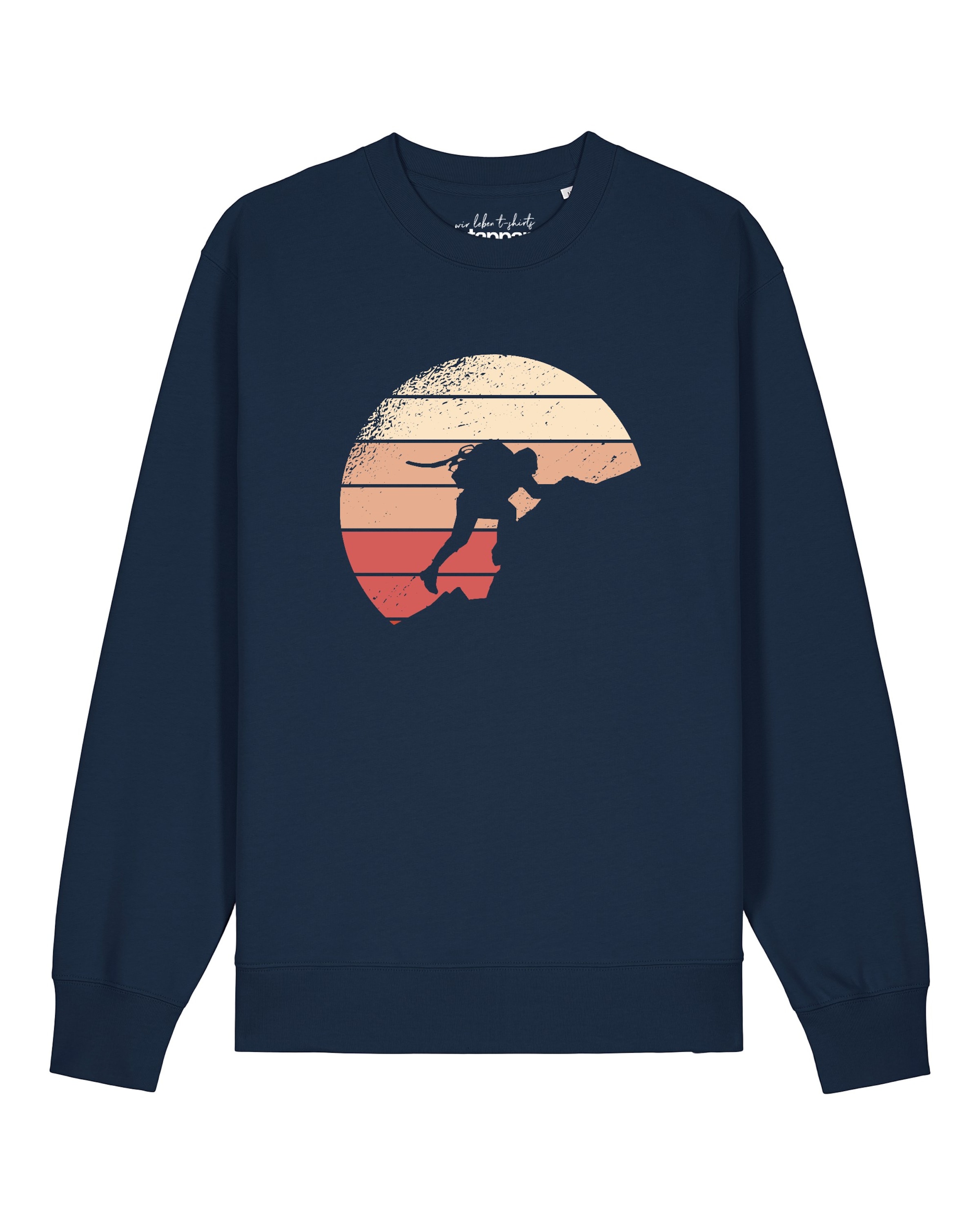 Watapparel Sweatshirt 'Mountain Climbing' in Blauw: voorkant