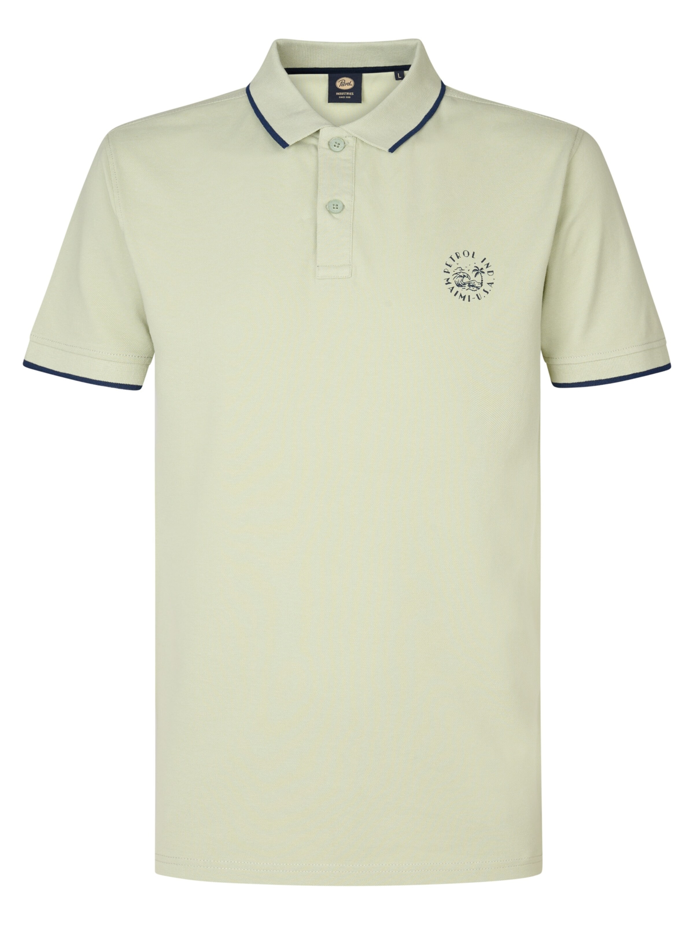 Petrol Industries Shirt in Groen: voorkant