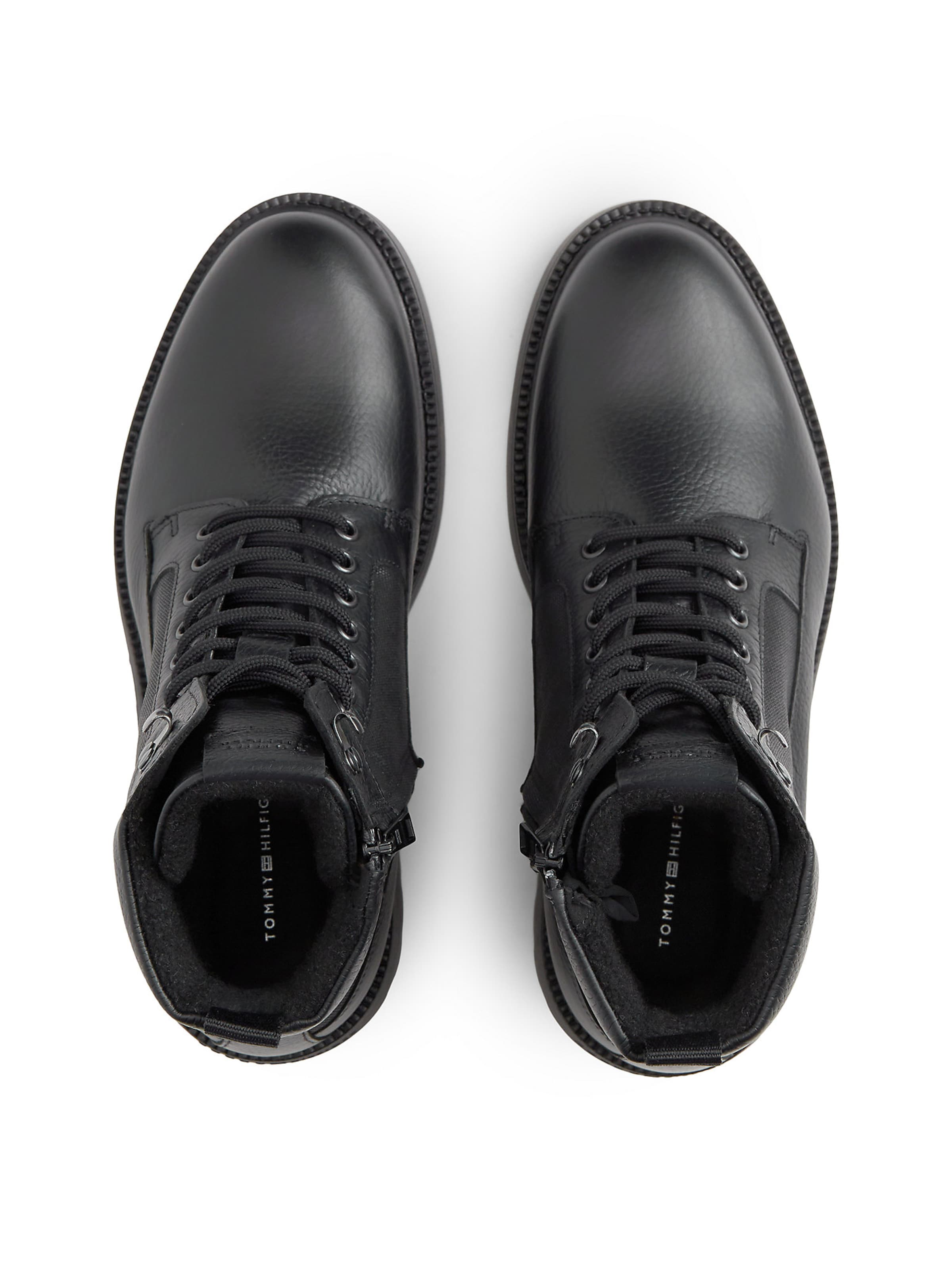TOMMY HILFIGER Schnürboots in Schwarz