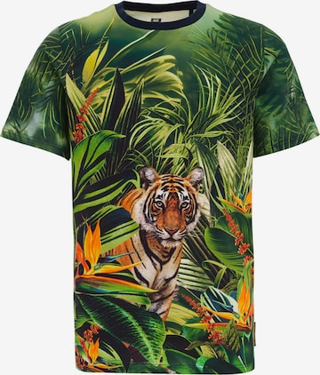 T-Shirt WE Fashion en vert : devant