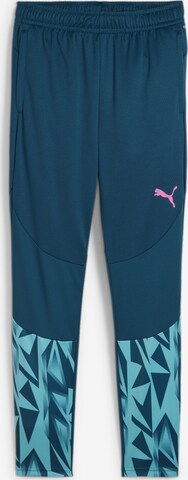 PUMA - Skinny Pantalón deportivo 'Individual Final' en azul: frente