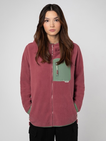 Sublevel Fleecejacke in Rot: Vorderseite