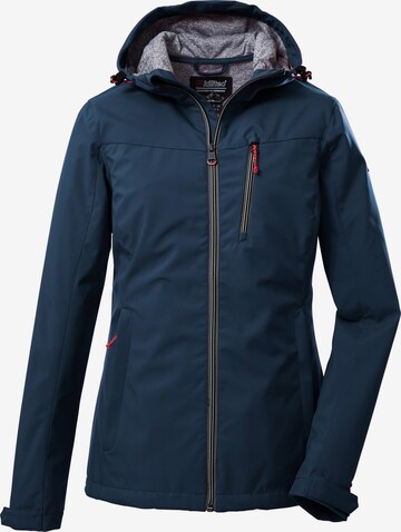 KILLTEC Outdoorjas in Blauw: voorkant