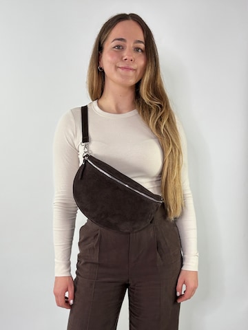 Sacs banane 'VALENTINA large' lePelou en marron