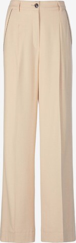 Basler Loose fit Pleat-Front Pants in Beige