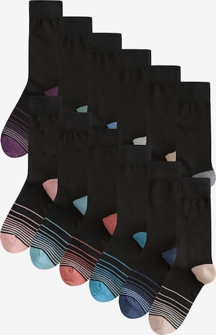 Șosete de la Next pe negru: față