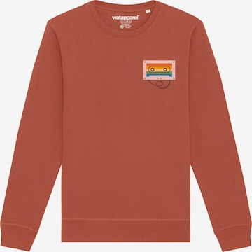 Watapparel Sweatshirt ' Rainbow Cassette ' in Braun: Vorderseite