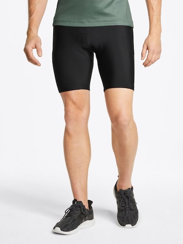 ZIENER Skinny Workout Pants 'NEKIS X-FUNCTION' in Black: front