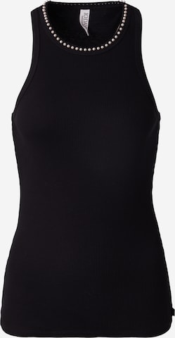 juoda 10Days Palaidinė be rankovių: priekis