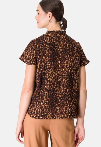 zero Bluse in Braun