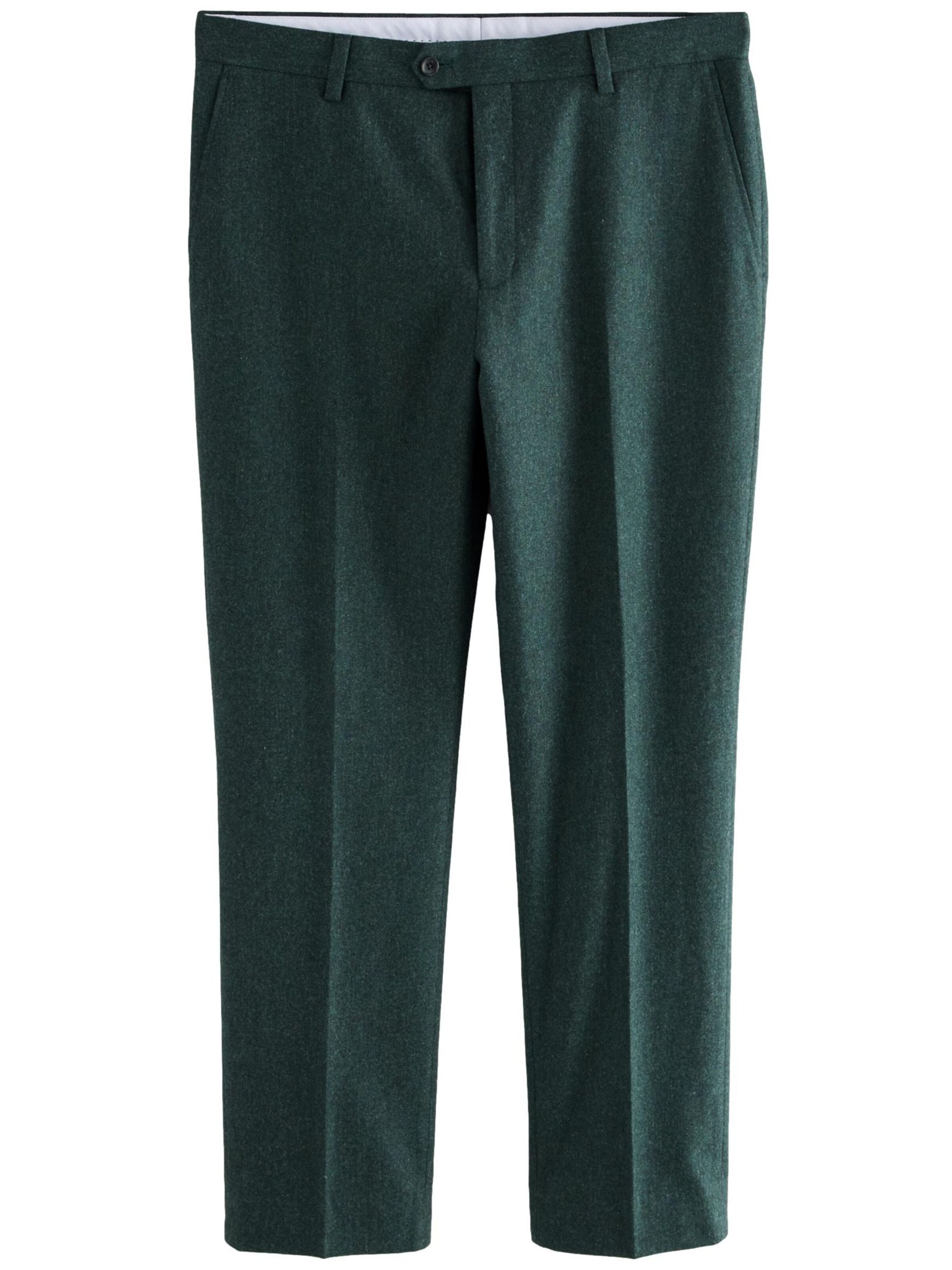 Next Slimfit Hose in Grün: Vorderseite