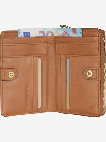 MANDARINA DUCK Portemonnee ' Luna Small Zip Around Wallet KBP54 ' in Bruin