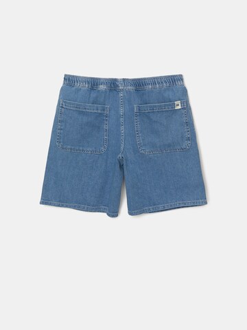 Pull&Bear Loosefit Shorts in Blau