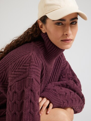 ABOUT YOU Плетена рокля 'Pia' в червено