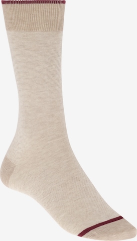 Chaussettes Boggi Milano en beige : devant