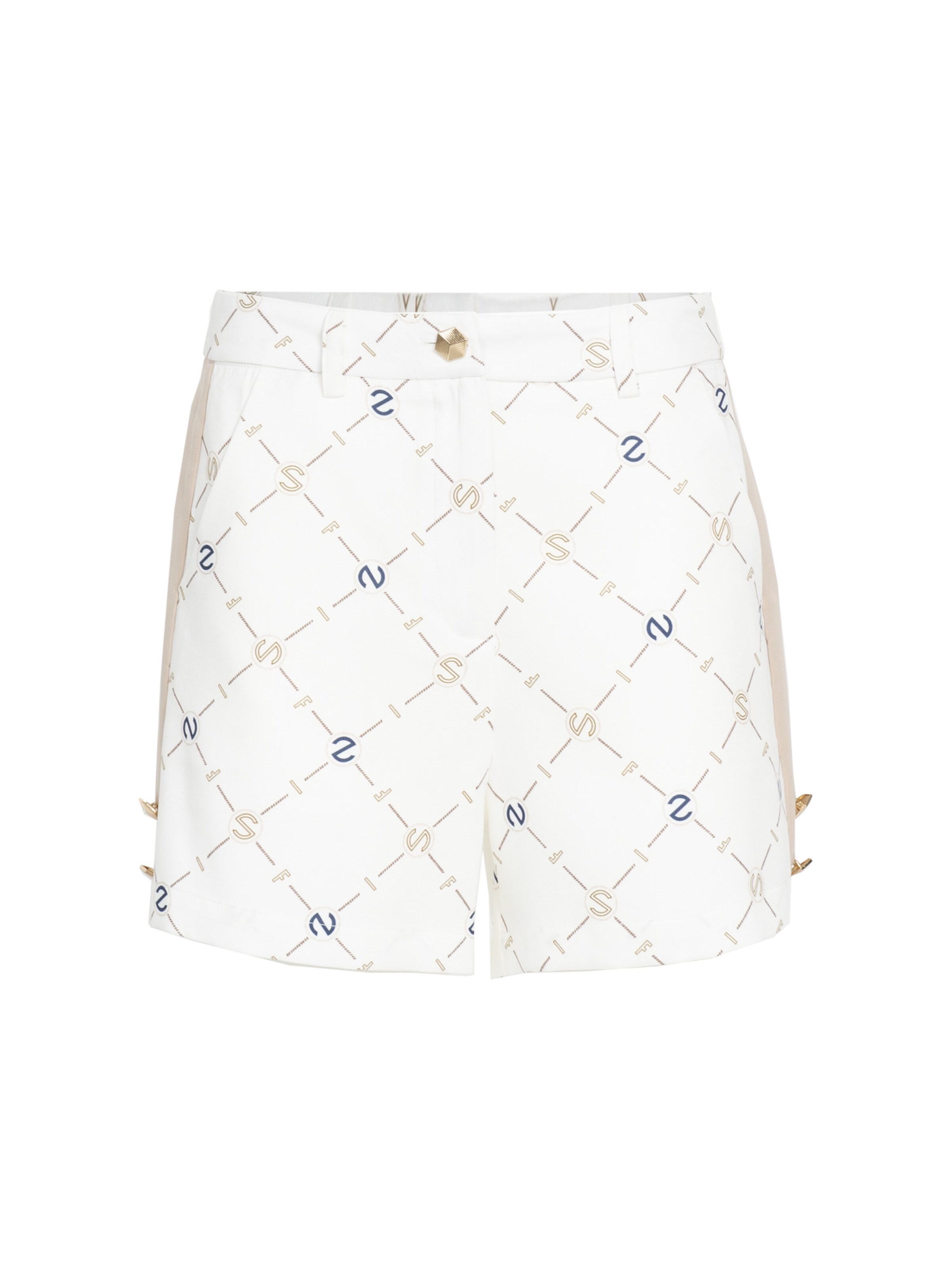 Influencer Regular Trousers in White: front