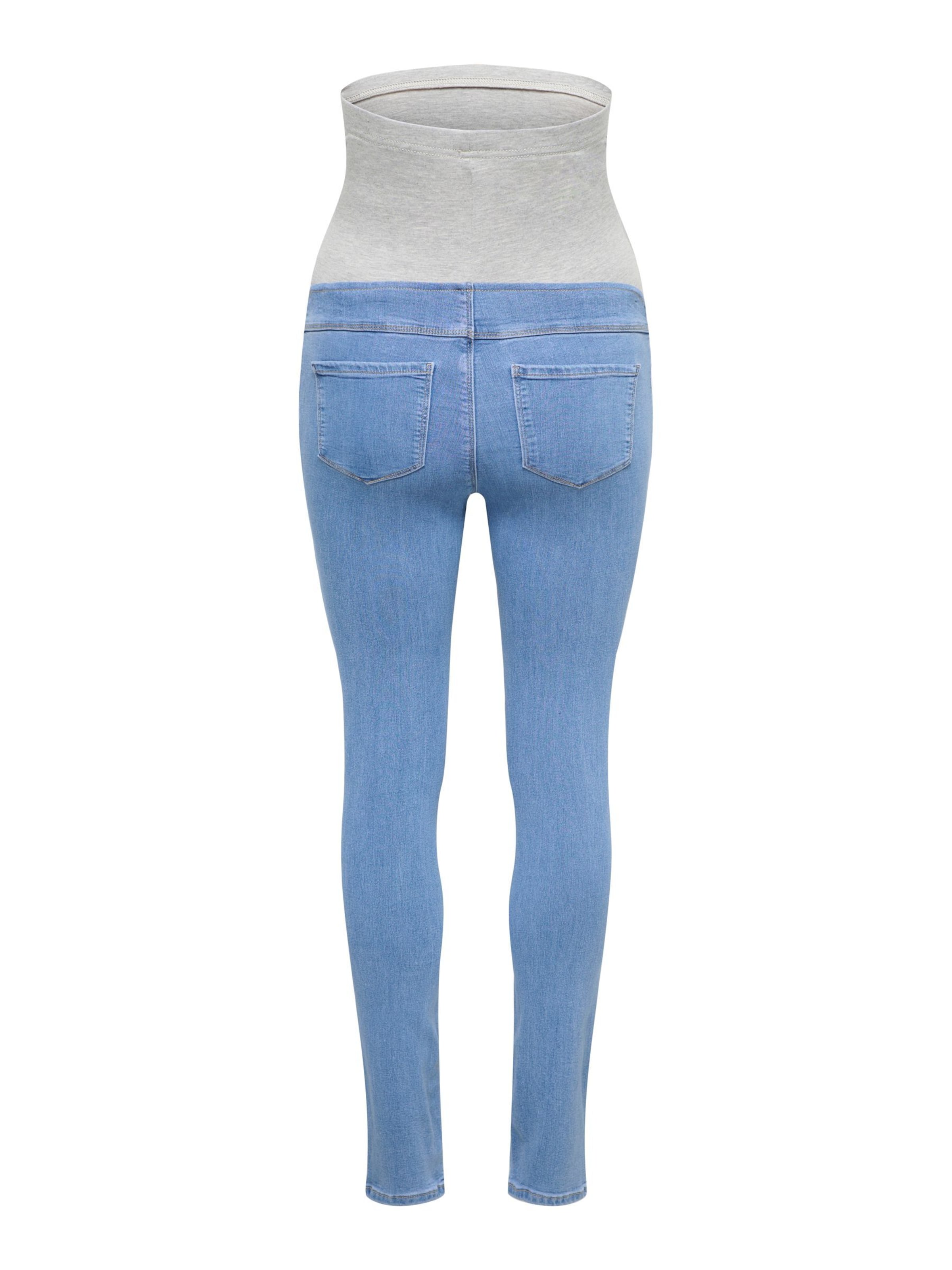 Only Maternity Regular Jeans 'OLMRain' in Blauw