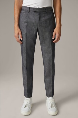 STRELLSON Slimfit Pantalon 'Kynd' in Blauw: voorkant