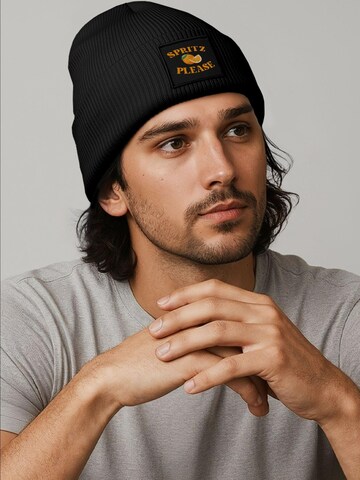 Neverless Beanie 'Spritz Please' in Black