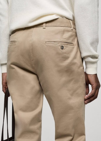 MANGO MAN Slimfit Hose 'Barna' in Beige