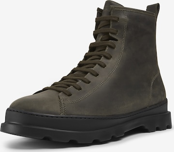 CAMPER Lace-Up Boots 'Brutus' in Green: front