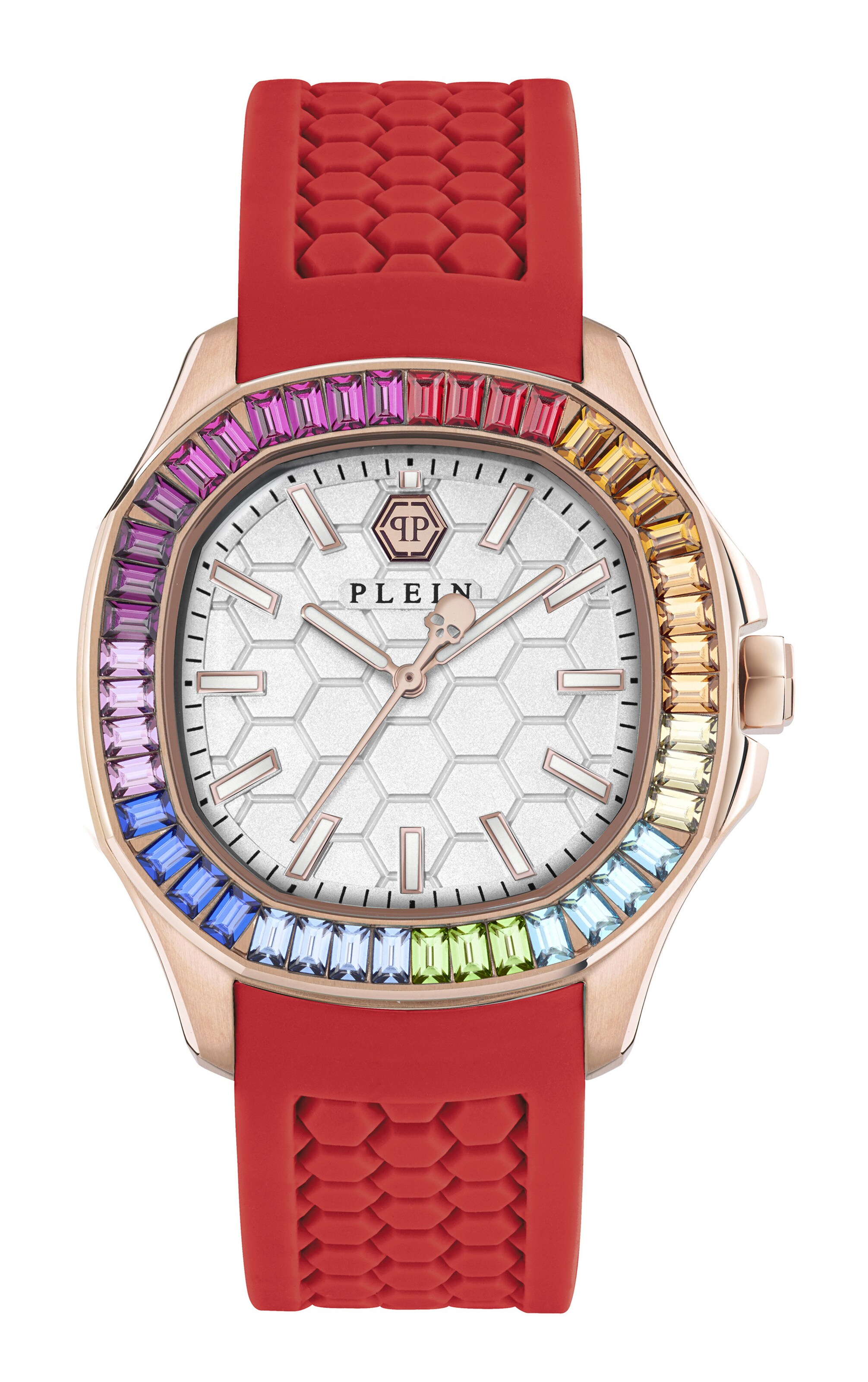 Philipp Plein Watches Uhr in Rot: Vorderseite