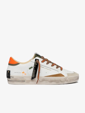 Sneaker bassa di Crime London in bianco