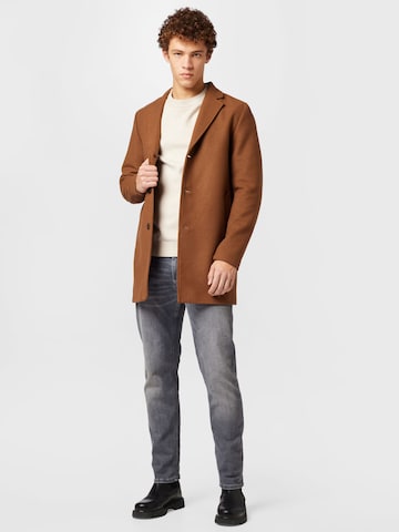 JACK & JONES Between-Seasons Coat in Brown