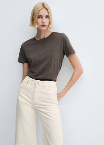 MANGO Wide Leg Farkut 'Sharon' värissä beige