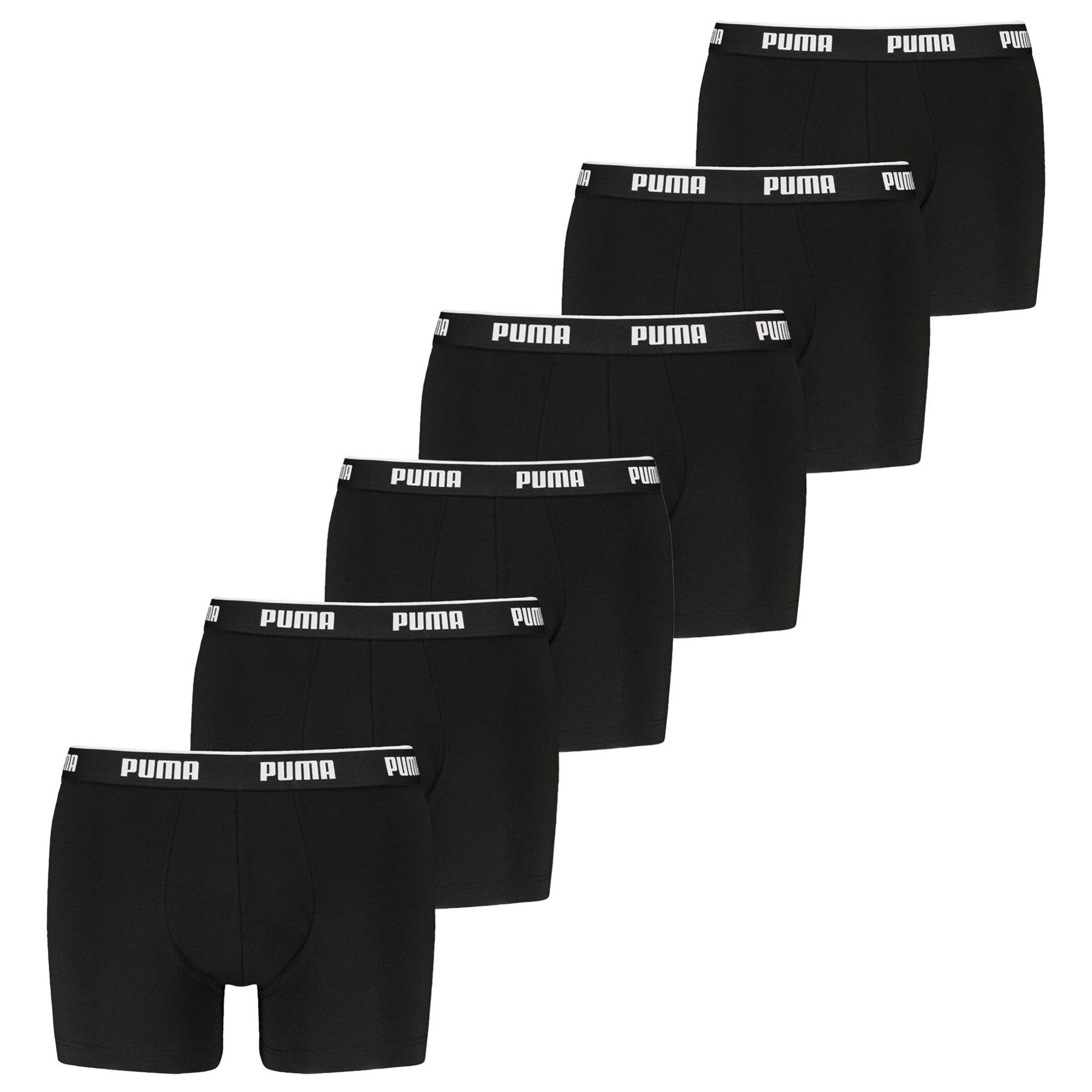 PUMA Boxers en L en noir / blanc, Vue avec produit
