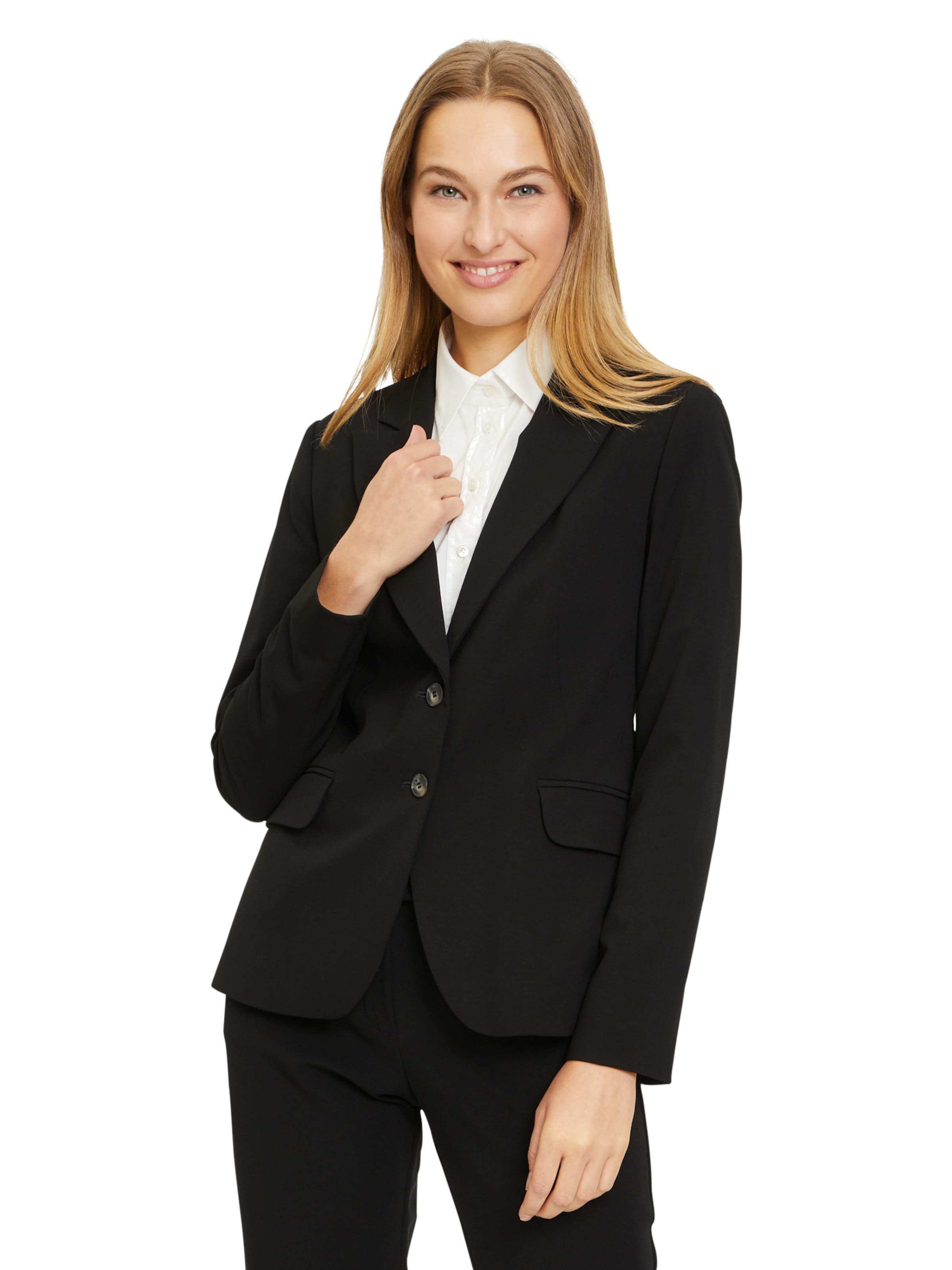 Blazer di Betty & Co in nero: frontale