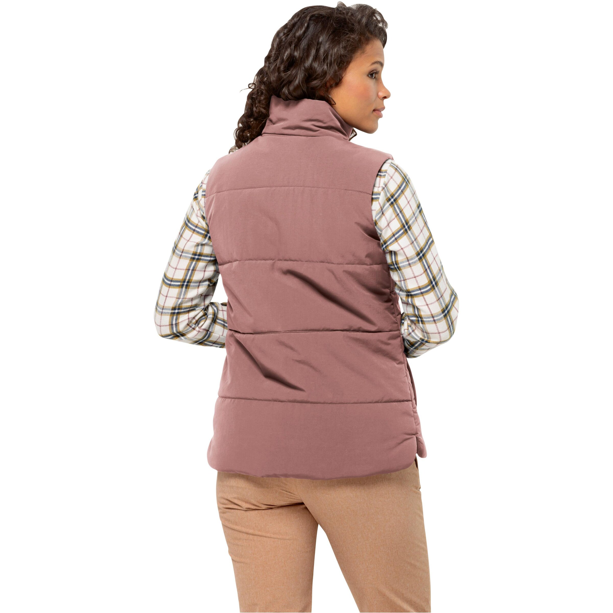 JACK WOLFSKIN Sports vest 'White Frost' in Pink
