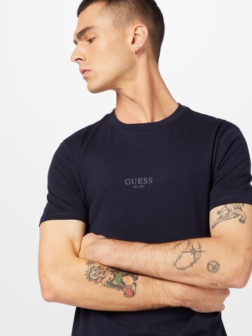 GUESS T-Shirt 'Aidy' in Blau