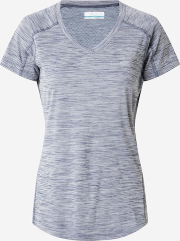 COLUMBIATehnička sportska majica 'Zero Rules' - plava boja: prednji dio