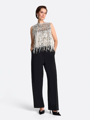 Regular Pantalon Rich & Royal en noir : devant