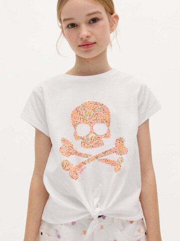 T-Shirt Scalpers en blanc : devant