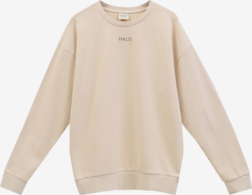 Sweat-shirt HALO en beige : devant