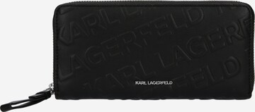 Karl Lagerfeld Plånbok 'K/ESSENTIAL' i svart: framsida