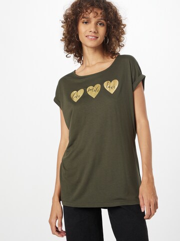 ABOUT YOU T-shirt 'Nola' i grön: framsida