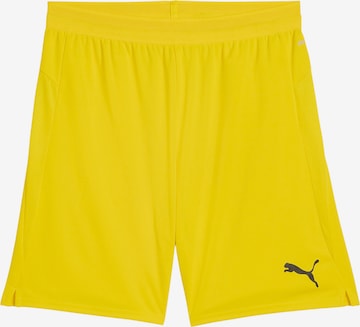 PUMA Workout Pants 'TeamCup' in Yellow: front