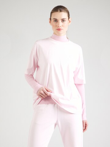 rožinė Champion Authentic Athletic Apparel Marškinėliai: priekis