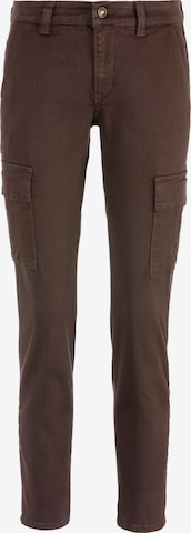 MAC Regular Cargo Pants in Brown: front