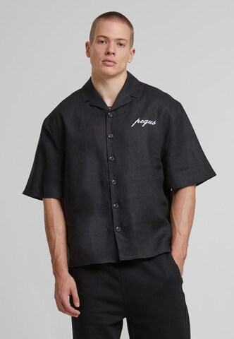 Pequs Comfort fit Button Up Shirt in Black