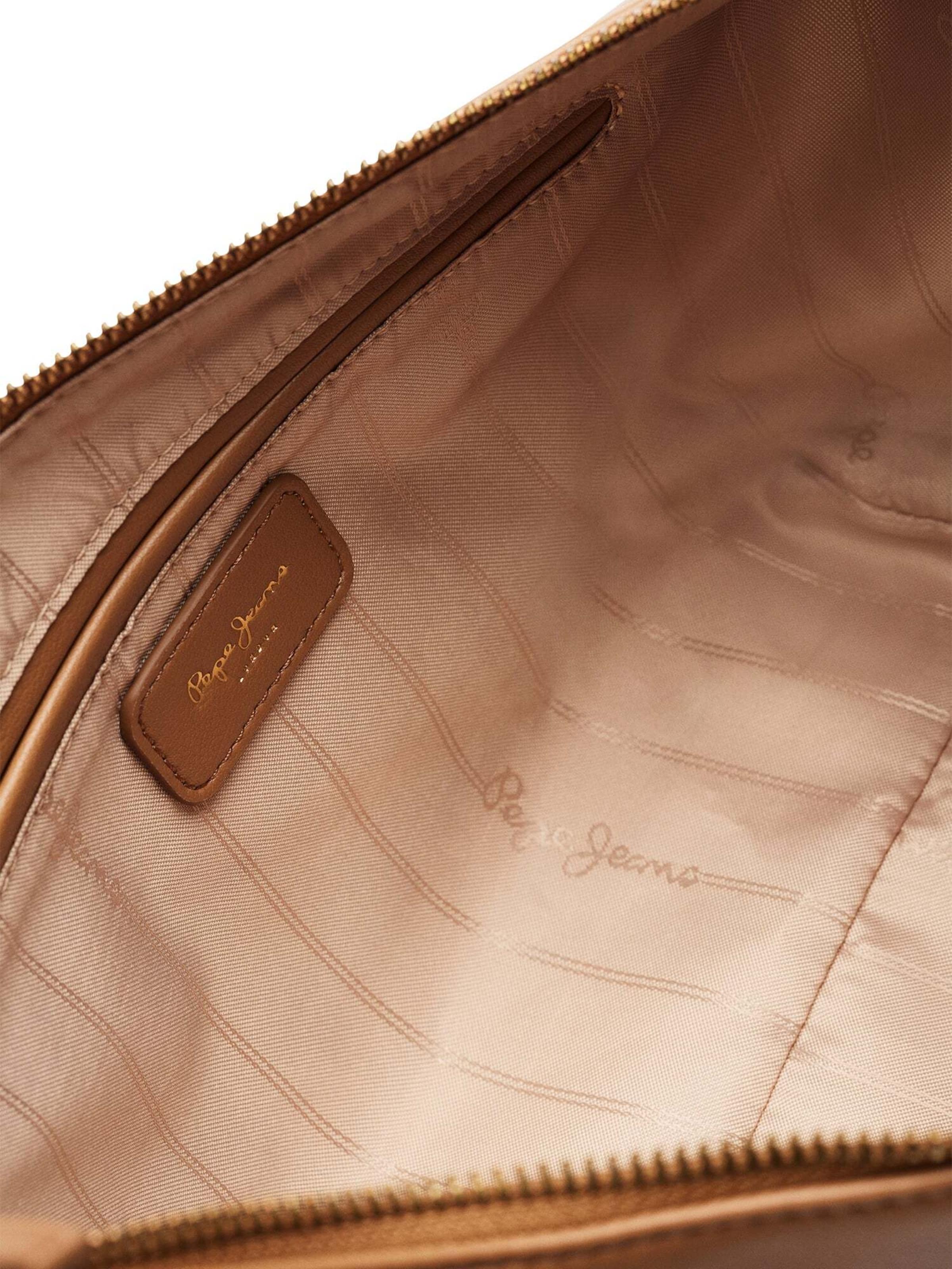 Pepe Jeans Schultertasche 'Ines' in Braun